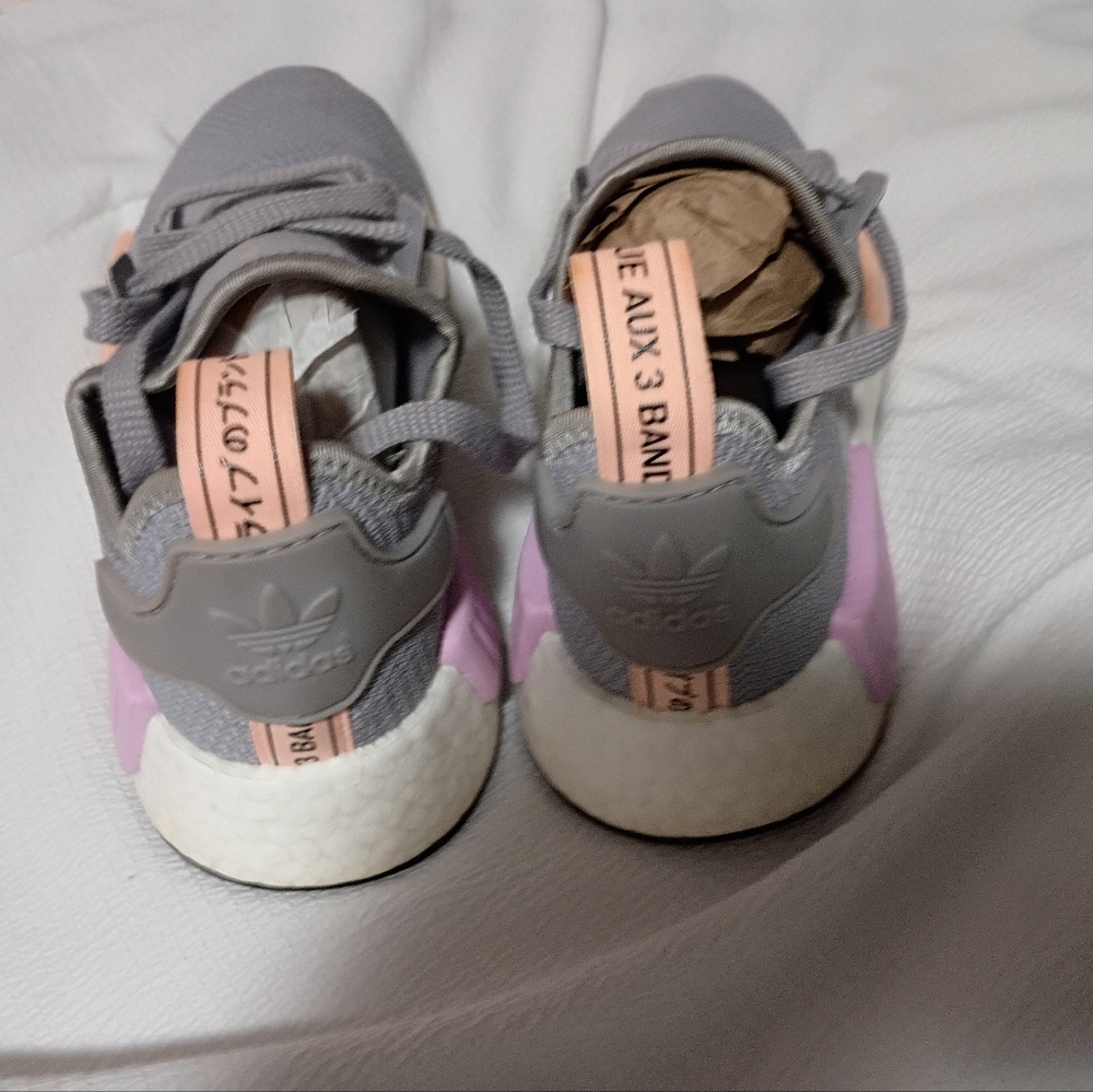 Adidas Women's Athletic Shoes - Gray with Pink Highlights